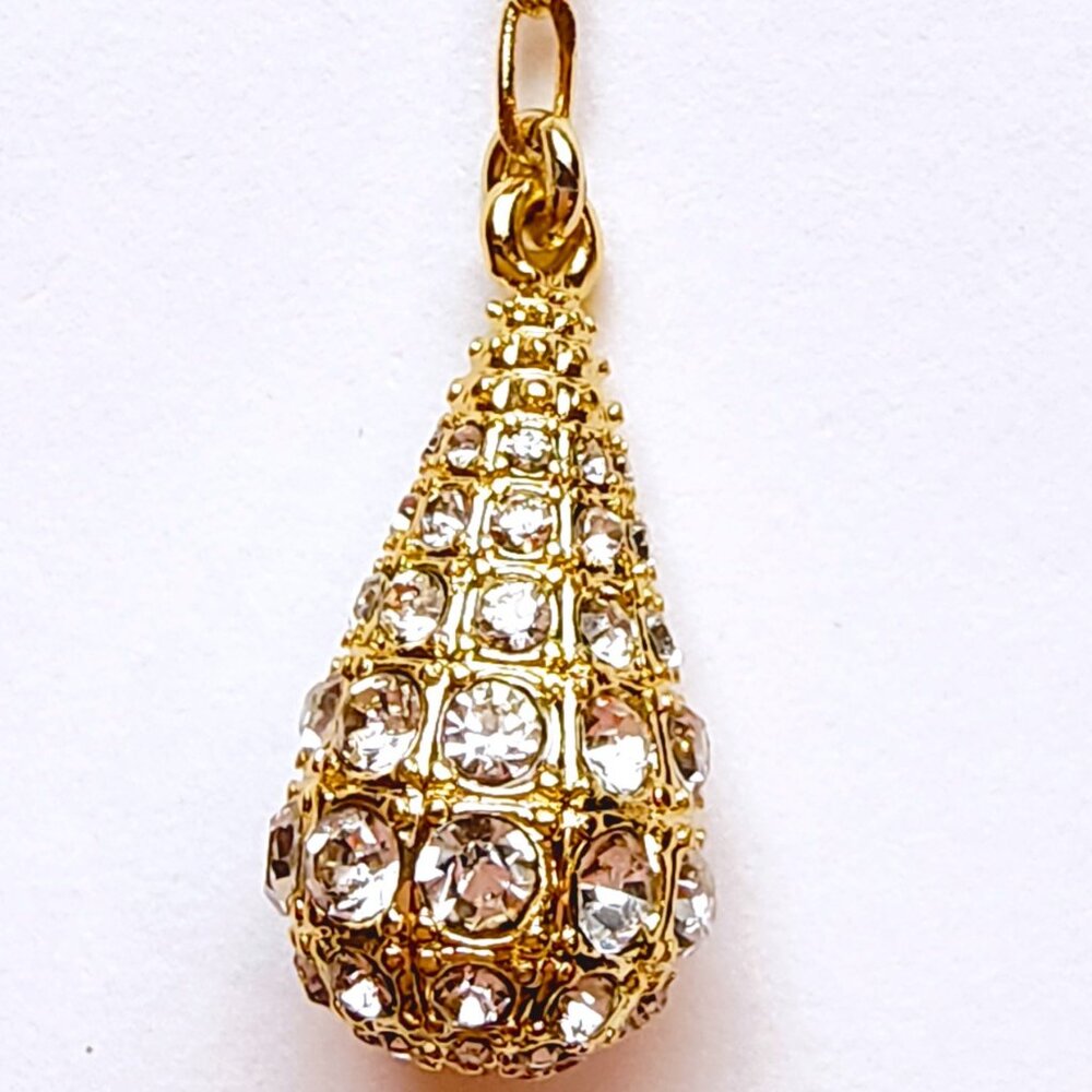 NWT J.CREW Pearl And Pavé Crystal Waterfall Earrings - Picture 6 of 9